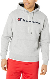 Champion Men's Graphic Powerblend Fleece Hoodie Script Sweatshirt