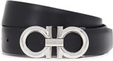 Salvatore Ferragamo Men's Beveled Gancini Buckle Reversible Belt