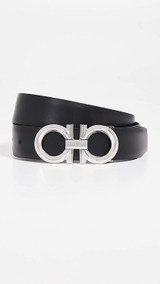 Salvatore Ferragamo Men's Beveled Gancini Buckle Reversible Belt