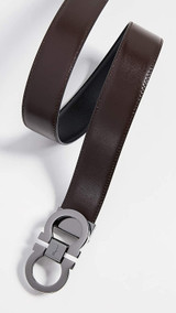 Salvatore Ferragamo Men's Gancini Buckle Reversible Belt