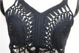 Sexy Hollow Out Knit Tassel Swimwear Beach Bikini Cover Up