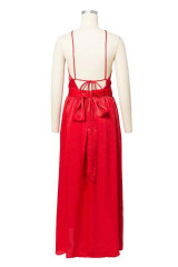 Sexy Hanging Neck Wrapped Chest Holiday Beach Dress