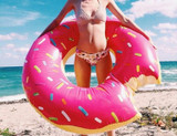 Donuts inflatable floating drainage supplies floating bed swimming toy