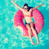 Donuts inflatable floating drainage supplies floating bed swimming toy