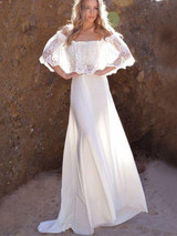 Lace Off-The-Shoulder Beach Dress Cover-Up