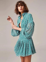 Floral V Neck Bohemia Mini Dress