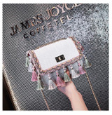 2018 Tassel Mini Chain Canvas Shoulder Crossbody Bag