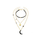 Multilayered Star Pendant Necklace