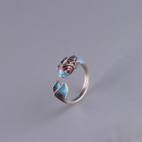 Enamelled Koi Fish Ring