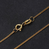 Simple Flat Link Chain Necklace