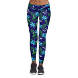 Charlotte Hornets Flower Print Leggings
