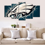 Philadelphia Eagles Paint Splash Look Canvas