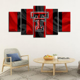Texas Tech Red Raiders Football Fabric Look Canvas