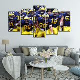 Michigan Wolverines Football Team Up Canvas