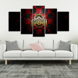 Ohio State Buckeyes Checkered Look Canvas