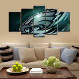Philadelphia Eagles Helmet Closeup Canvas
