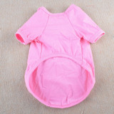 Dog Cotton T-shirt Pet Solid Clothes Clothing For Cat Dog Pajamas