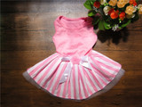 2016 Newest Large Dog Dresses Pink Cotton Dog Dress Summer Cute