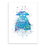 Original Watercolor Totoro Modern Japanese Anime Movie A4 Art Print Poster Abstract Wall Picture Canvas Painting Kids Room Decor