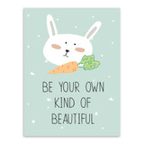Modern Kawaii Animals Pet Cat Lion Quotes Canvas A4 Art Print Poster Nursery Wall Picture Kids Baby Room Decor Painting No Frame