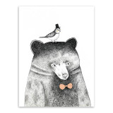 Nordic Kawaii Animals Lion Bear Panda A4 A3 Art Prints Poster Nursery Wall Picture Canvas Painting Kids Room Home Decor No Frame Nordic Kawaii Animals Lion Bear Panda A4 A3 Art Prints Poster Nursery Wall Picture Canvas Painting Kids Room Home Decor No Frame