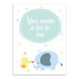 Modern Kawaii Animals Hippo Moon Quotes Canvas A4 Art Print Poster Nursery Wall Picture Kids Baby Room Decor Painting No Frame