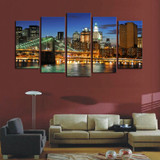 5 panels(No Frame)The City Landscape  Home Wall Decor Painting Canvas Art HD Print Painting Canvas Wall Picture For Home Decor 5 panels(No Frame)The City Landscape  Home Wall Decor Painting Canvas Art HD Print Painting Canvas Wall Picture For Home Decor