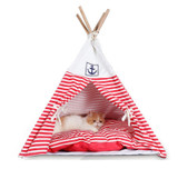 Small Dogs Teddy Dog House Pet Waterloo Naval Stripe Dog House Pet Tent Can Unpick And Wash GP160107-22