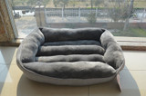 Waterproof Pet Bed Grey Patterns Sweety Dog House Moistureproof Keep Clean Pets Bed Home For Cats Resistant Bite