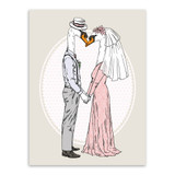 Fashion Animal Deer Giraffe Wedding Decoration A4 Large Art Print Poster Couple Wall Picture Canvas Painting No Frame Home Decor