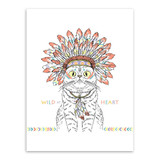 Indian Animals Head Hippie Fashion Deer Horse Zebra A4 Large Art Print Poster Wall Pictures Canvas Painting No Framed Home Decor
