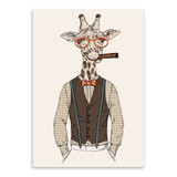 Fashion Animals Giraffe Zebra Horse A4 Vintage Art Prints Poster Hippie Wall Picture Canvas Painting No Framed Office Home Decor