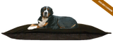 Black Cushion Dog Bed Fibre+Foam Filled Removable Fleece Cover