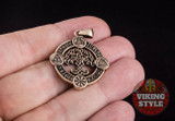 Yggdrasil Pendant II - Norse Symbols, Bronze