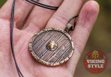 Viking Shield Pendant - Bronze Viking Shield Pendant - Bronze