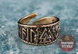 Valknut Ring - Odin Collection, Bronze