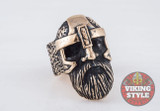 Viking Helmet Ring - Odin, Bronze