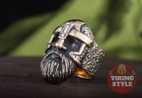 Viking Helmet Ring - Odin, Bronze