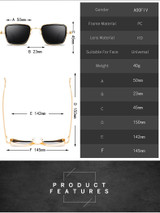 EF-FHM-SG-A30 Women Men Square Vintage Retro Kabir Singh Style Fashion Sunglasses