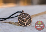 Viking Shield Pendant - Fehu, Bronze Viking Shield Pendant - Fehu, Bronze