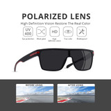 EF-FHM-SG-A27 Stylish & Trendy Oversize Polarized UV 400 Protected Sunglasses For Men Women Aofly