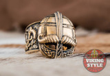 Viking Helmet Ring III - Bronze
