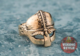 Viking Helmet Ring - Bronze