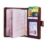 EF-TNT-TA-A21 PU Leather Passport Holder Credit Card Holder