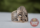 Viking Helmet Ring IV - Bronze
