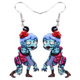 FREE OFFER Walking Female Zombie Halloween Earrings