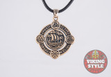 Viking Ship Pendant VI - Drakkar, Bronze