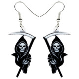 FREE OFFER Death Grim Reaper Halloween Earrings