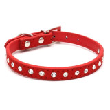 Hot Bling Crystal Rhinestones  Leather Collars Puppy Cat Choker Necklaces Hot Bling Crystal Rhinestones  Leather Collars Puppy Cat Choker Necklaces