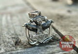 Mjölnir Pendant - Huginn & Muninn, 925 Silver